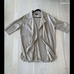 NWOT Linen Long Jacket/Overshirt